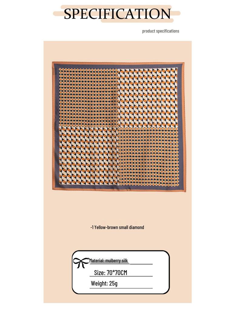 2025 Women's Double-Sided Crepe De Chine Mulberry Silk Scarf - Fashionable Neck Warmer & Sunshade Shawl