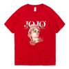 Japansk Jojo Bizarre Adventure Anime T-skjorte Unisex kvinner Kawaii Jojo Grafisk T-skjorte Tenåringer Unisexga Tee Shirt Kortermet Unisex