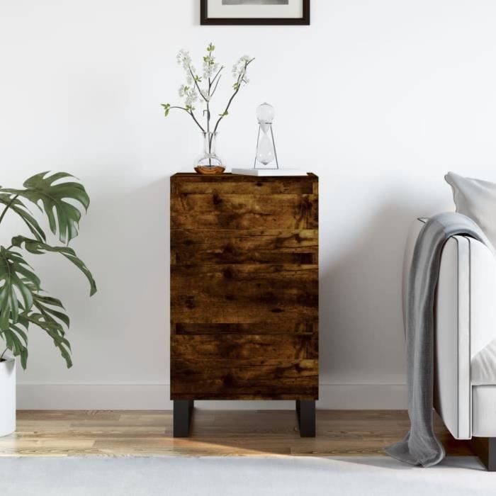 VidaXL Buffet chêne fumé 40x35x70 cm bois d'ingénierie 831105