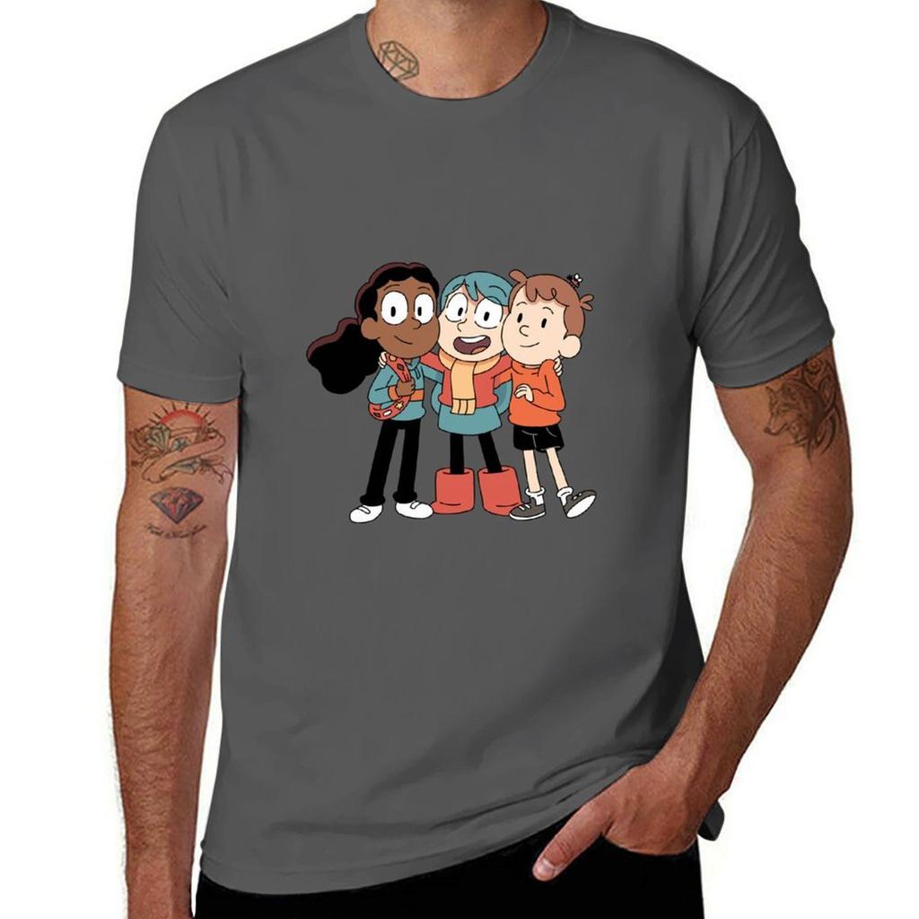 Hilda And The Gang Hilda Tshirt Basic Solid Color Short Sleeve Tshirt