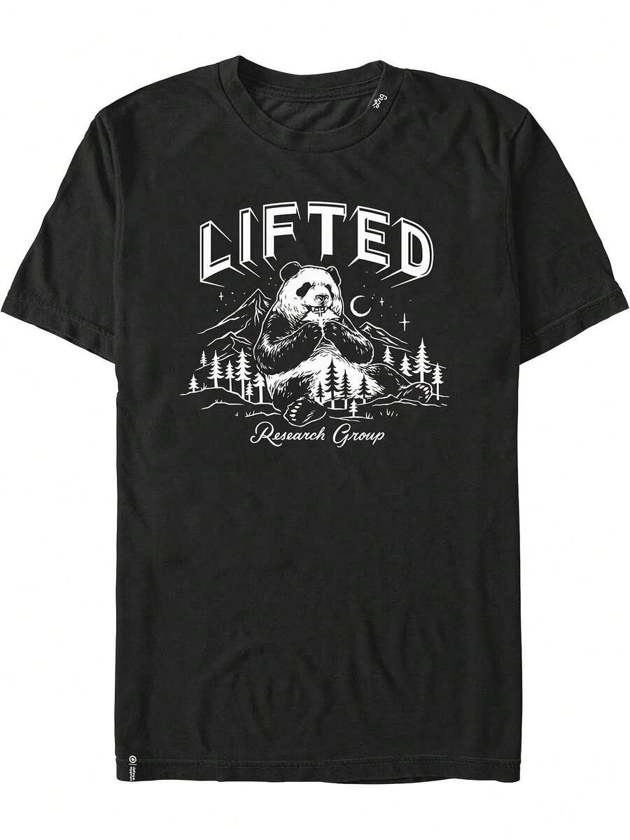 

LRG Group Unisex s Graphic T-Shirt - Black Casual Tee With LIFTED ReseaYYYYYCh Group & Bear Mountain Design S
