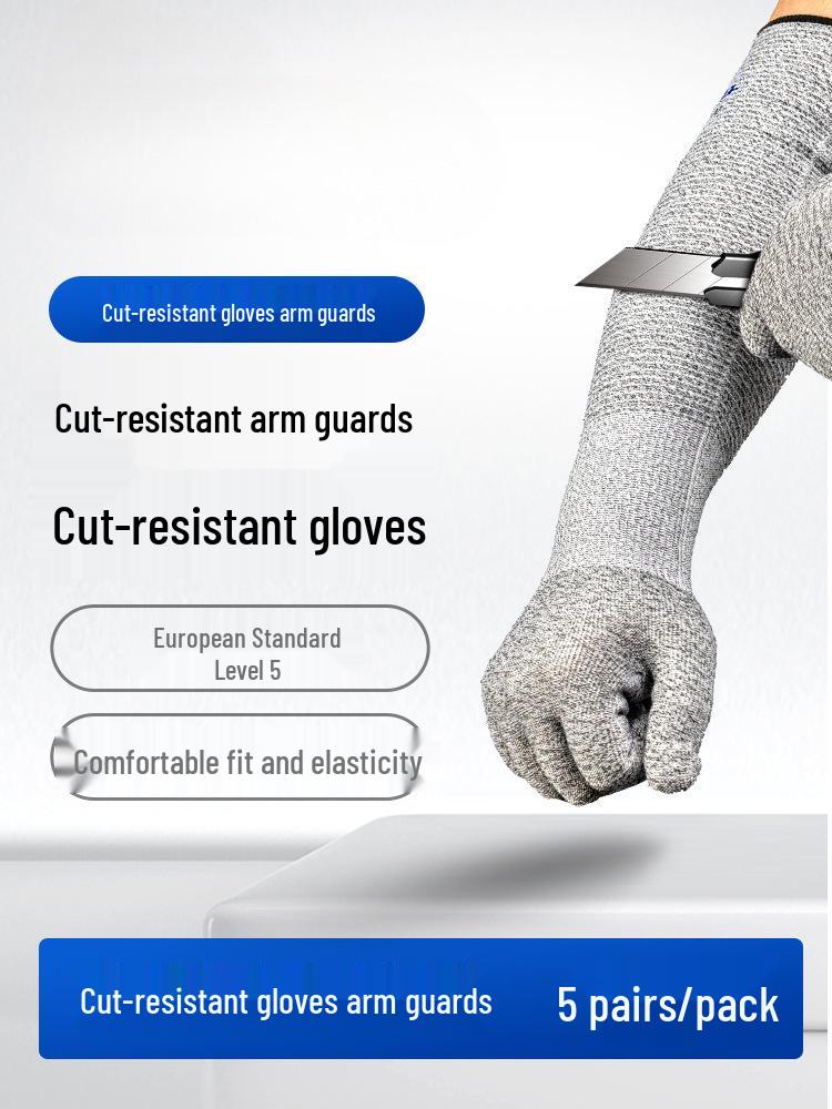 Level 9 Cut-Resistant Gloves: Cut, Puncture, Wear-Resistant; Breathable Non-Slip Protection for Work, Fish Cleaning, Beachcombing, and Kitchen Use.