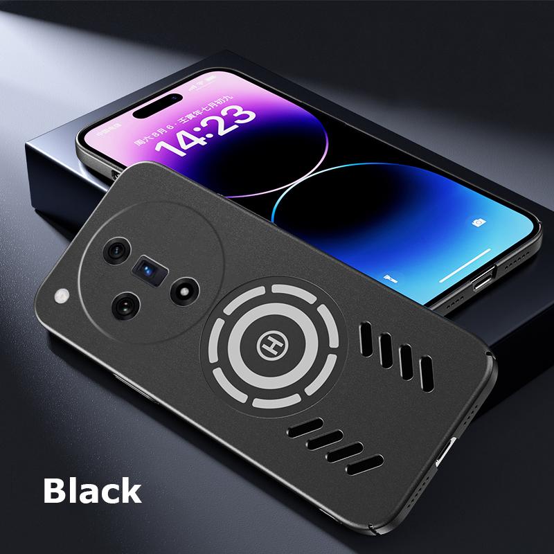

Для Oppo Find X7 X3 X6 X5 Pro Ultra Rock Sand Ice Магнитный теплоотводящий матовый чехол для ПК с защитой от отпечатков пальцев дышащий охлаждающий чехол Shell Find X3/X3 Pro чёрный