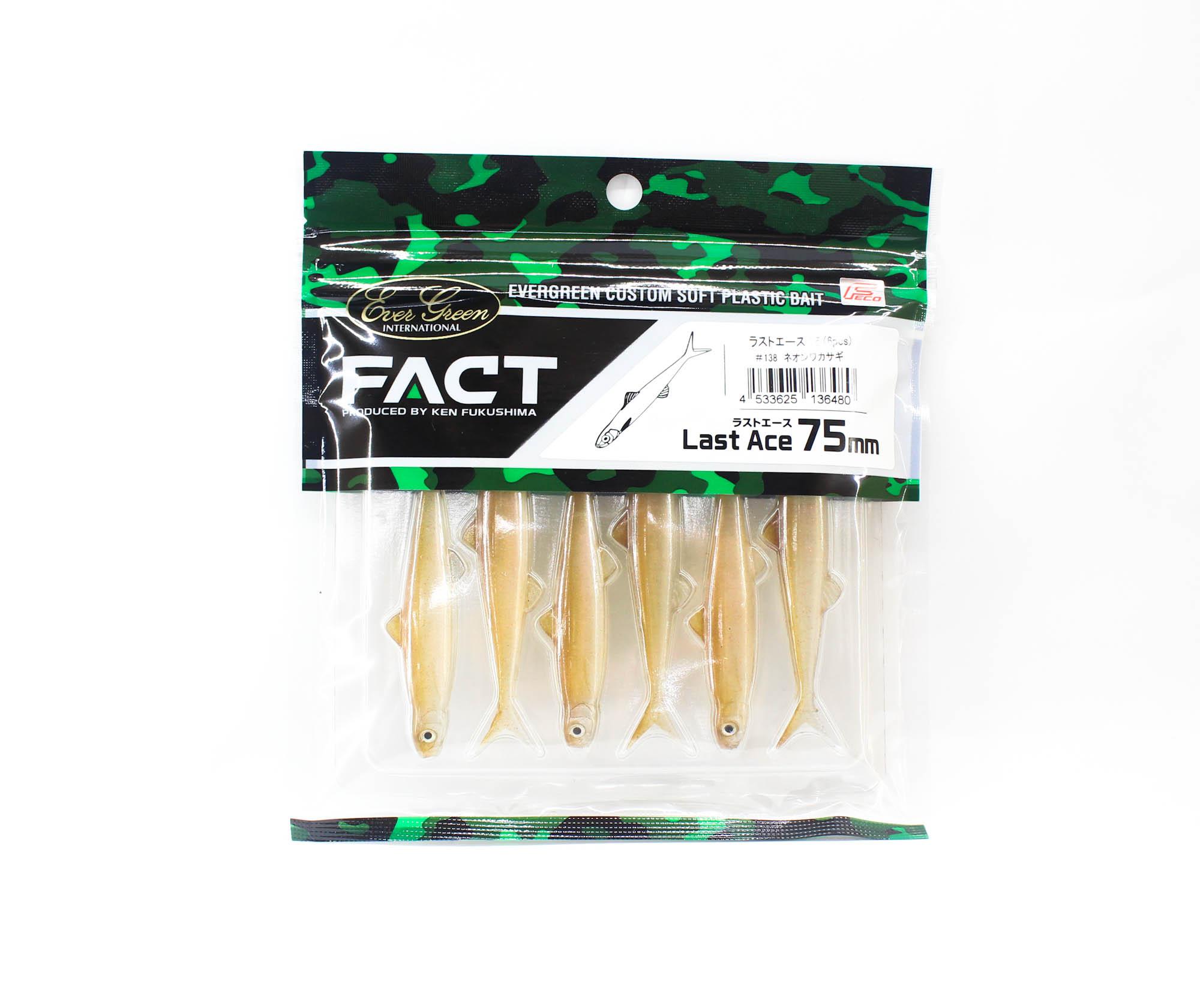 

Evergreen Soft Lure Last Ace 75 - 6 piece/pack - 138 (6480)