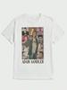 T Shirt Print ,Graphic-Cotton Tees Size Plus, Cartoon Round Neck Short Sleeve, Vintage T-Shirt