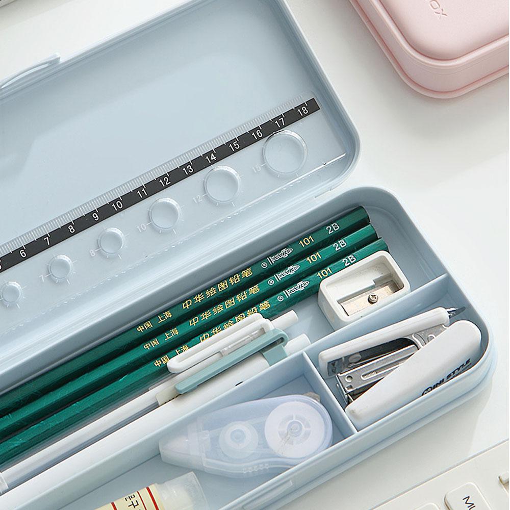 Creative Portable Stationery Case Student Large Storage Pen Case Pencil Case Multifunctional Pen Case