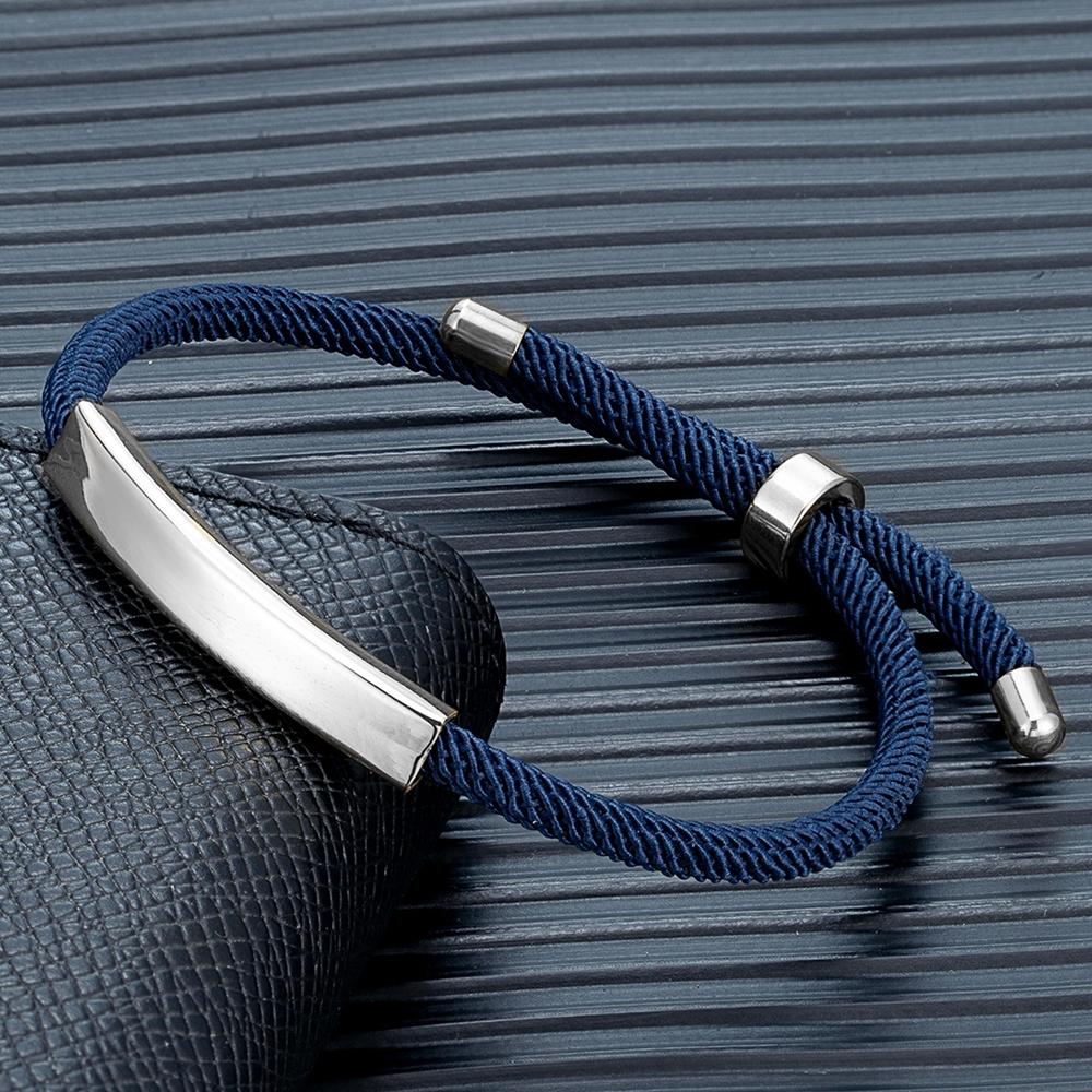 Personalisierte Medizinische Alarmarmbänder Individuell Gravierte ID Telefon Armbänder Trendige Notfallseilarmbänder Geschenke