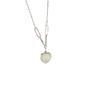 Titanium Steel Tassel Pearl Necklace with Zircon - Women's Luxury Clavicle Chain