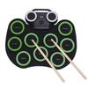 Kids Electric Drum Pad Set Roll Up 9 Drum Practice Pads Pedal and Sticks for Home