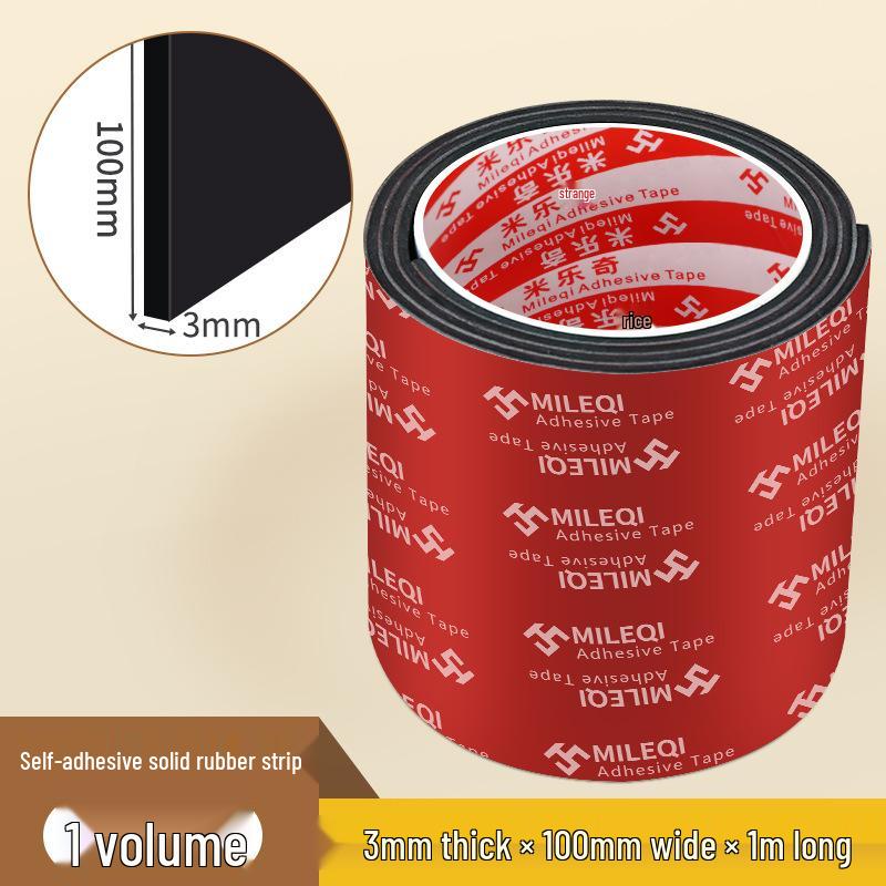 Mileqi EPDM Self-Adhesive Shock-Absorbing Anti-Slip Rubber Pad Strip
