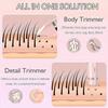 25-26 Dermave Bikini-Rasierer, Doppelkopf-Rasierer für Frauen, 2-in-1 Nass-Trocken Elektrischer Bikini-Trimmer für Frauen, Rosa