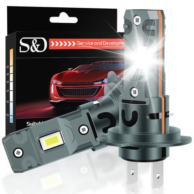 2 buc 20000LM H7 Becuri LED Far 60W Mini Wireless CSP Far Auto Cu Ventilator Lămpi Auto cu Diode H7 Turbo Led Lumini Auto Canbus 12V 6500K Alb