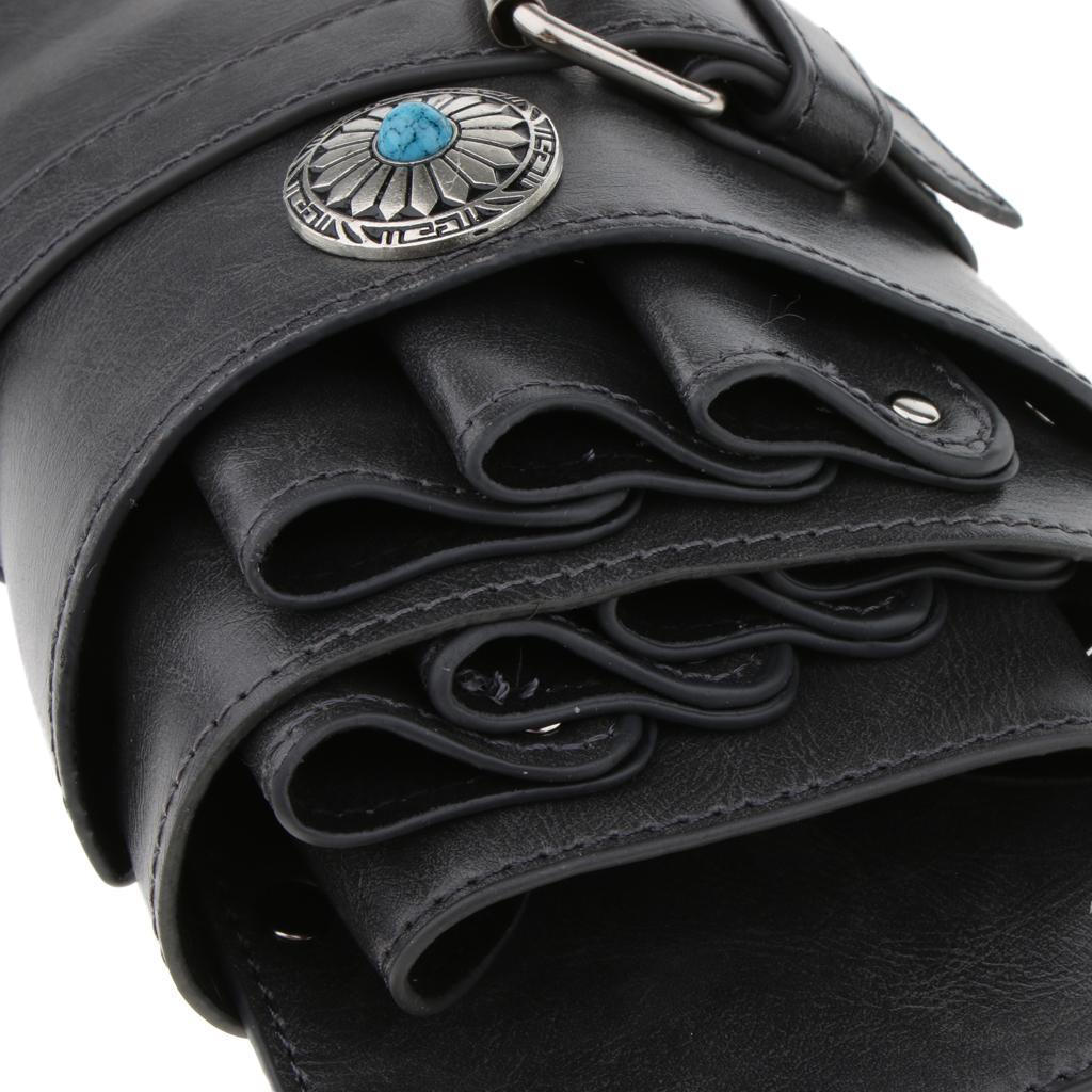 Leather Barber Hair Bag Hairdressing Pouch Case