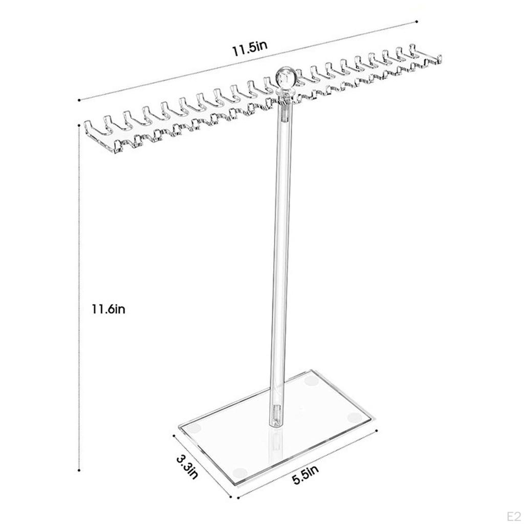Halsketten-Organizer Halter Anti-Rutsch-Basis Hängehaken Schmuck Ausstellungsständer für