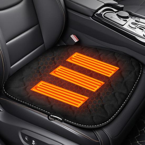 Almofada Universal para Assento de Carro Pelúcia Macia Fundo Antiderrapante Almofada de Assento para Carro SUV Caminhão Assentos Dianteiros Tiras Ajustáveis Capa para Assento de Carro