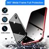 Tempered Glass Magnetic Cases For  iPhone 14 13 12 11 Pro XS Max XR 7 8 Plus SE 2020 Case Anti Spy 360 Metal Protective Cover