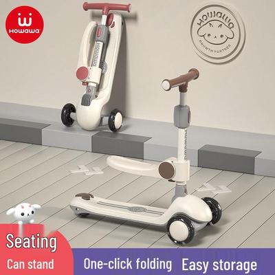 Howawa Multi-Functional Baby Scooter: Sit, Stand, Balance Bike & Walker for Kids