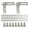 RC Front Bumper Aluminum Alloy Model Car Front Bumper Replacement for 1 10 RC Car Silver