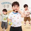 LUSON Baby Boys' Cartoon Print Short Sleeve T-Shirt