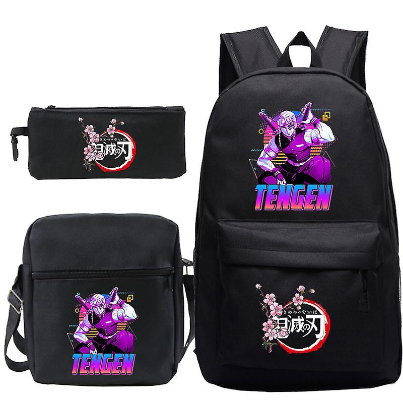 Kimetsu No Yaiba Anime School Backpacks Teenager Travel Laptop Bag Kawaii Nezuko Pencil Bag Funny Manga Shoulders Bag Tanjirou