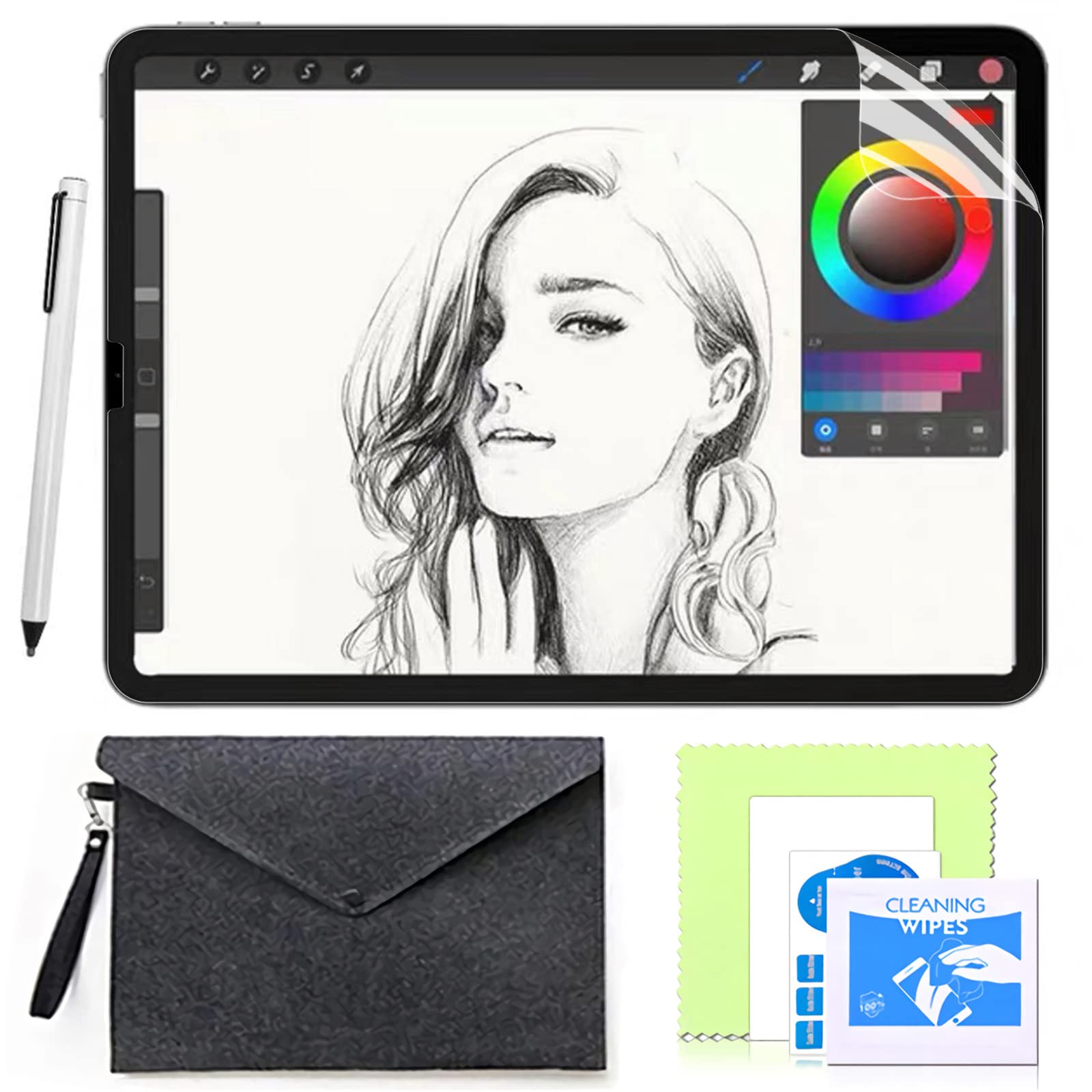 

Японский специализированный производитель фильтров Пленка, похожая на бумагу, для iPad Air 4/iPad Pro 11 дюймов/iPad 10,9 дюймов Ощущение рисования, как на бумаге