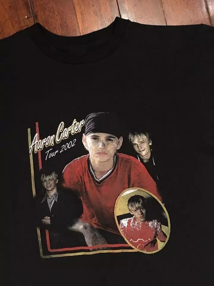 Aaron Carter Black T-Shirt Cotton Unisex Short Sleeve S-5XL Unisex T-Shirt XXXXL