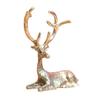 Brass Deer Figure Home Decor Ornament Creative Home Office Desktop Deer Ornament Crafts Tea Pet Decoration