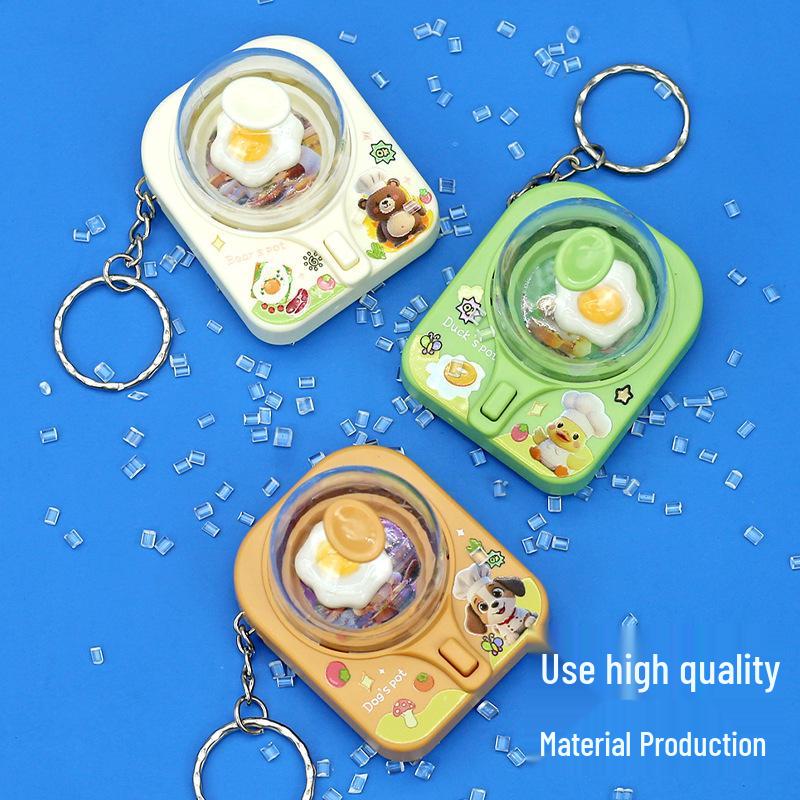 Mini Cartoon Egg Flipper Keychain - Fun Stress Relief Toy & Pendant Accessory for Kids