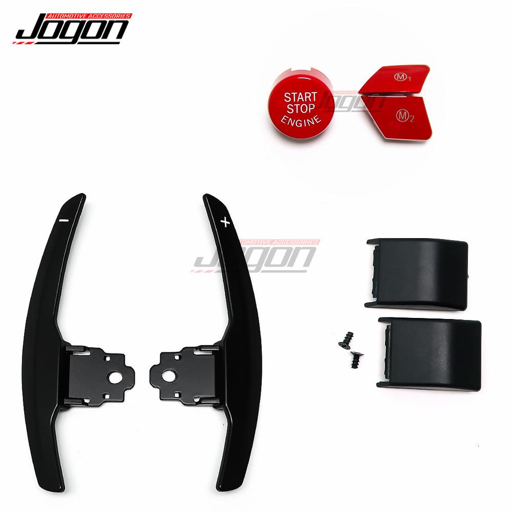 Car Steering Wheel Paddle Shifter Extension With Start Stop & M1 M2 Button For BMW F20 F22 F45 F30 F34 F32 F12 F01 F10 I3 I01