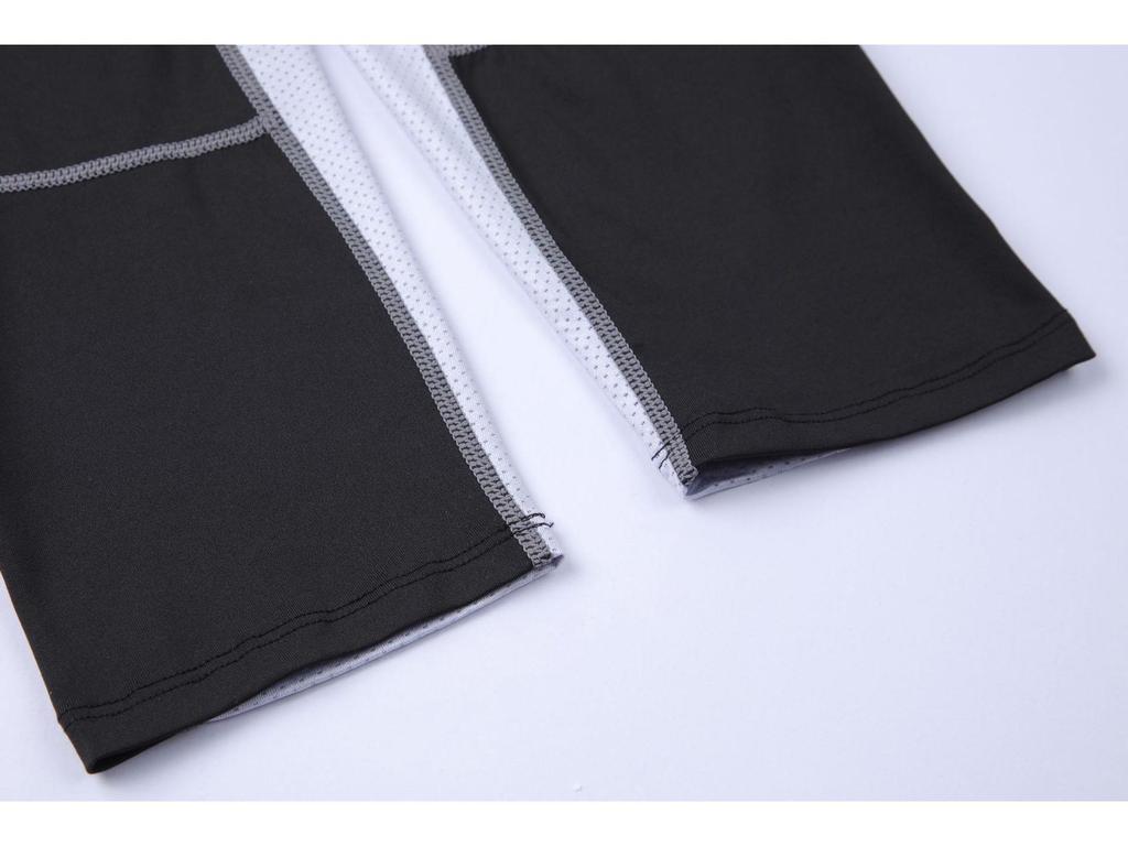 Męskie Capri Kompresyjne Szybkoschnące z Jedwabiu Lodowego – Oddychająca i Elastyczna Odzież Fitness