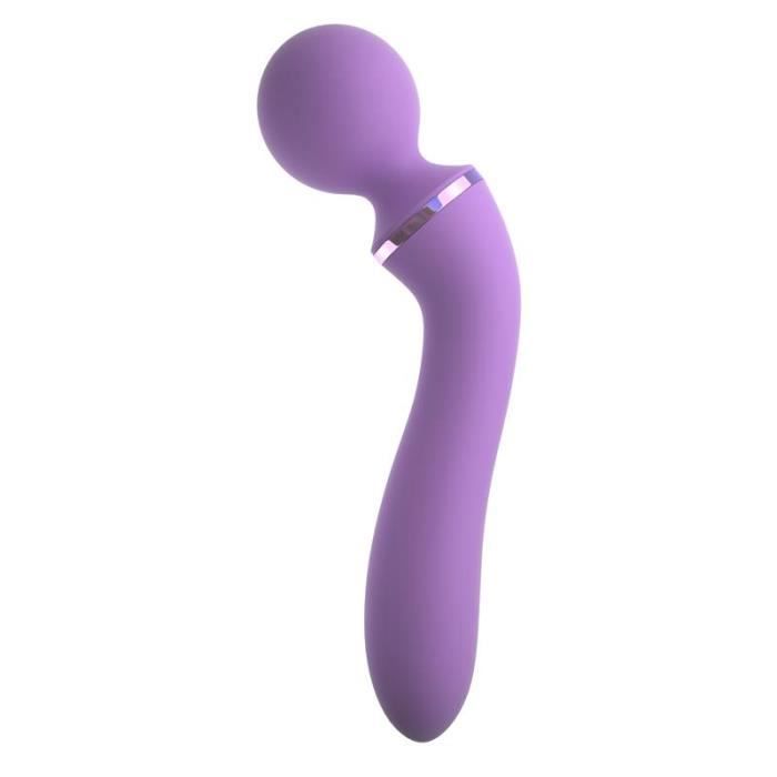 Masajeador - USB - 19.6 cm - Silicone - Violet - Pour adulte