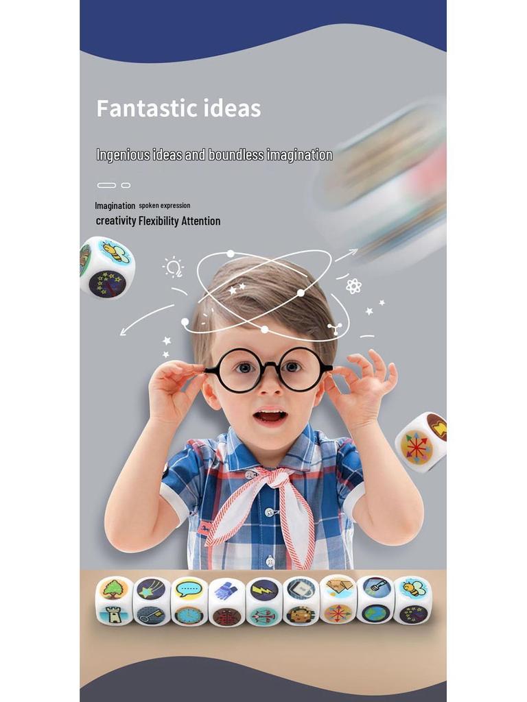 Storytelling Dice Game: Creative and Educational Interactive Board Game for Parent-Child Fun