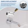 3Pcs Shower Knob Replacement for Verve Zinc Alloy Shower Faucet Handle Metal Bathtub Shower Faucet Knob with Screws Hot Cold and