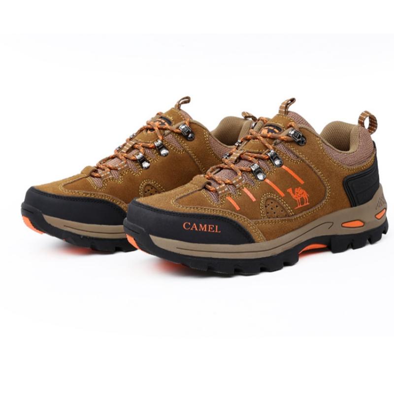 Outdoor Green Men's Hiking Boots Comfortable Non-Slip Climbing Shoes Men Sneakers Plus Size 45 Breathable Trekking Shoes For Men