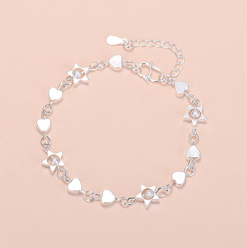 925 Silver Lucky Bead Charm Bracelet For Women Chain Round Bangles Fashion Luxury Quality Jewelry Christmas Accessories