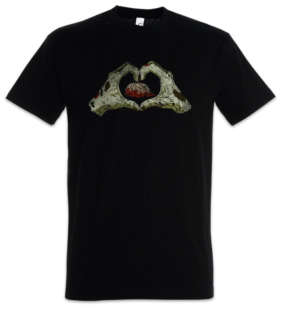 

Zombie Heart Mens T-Shirt Living Dead The Walking Fun Smile Zombies Brain 4XL