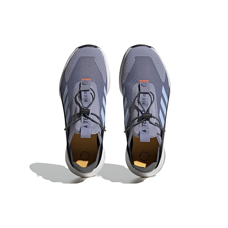 Adidas Voyager 21 Fabric Slip-Resistant Durable Lightweight Mid-Top Outdoor Functional Shoes Unisex Shoes Gray Blue HP8627