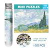 Christmas Gifts, Family Time  150 Mini Test Tube Puzzle World Famous Painting Travel Puzzle Yc-M