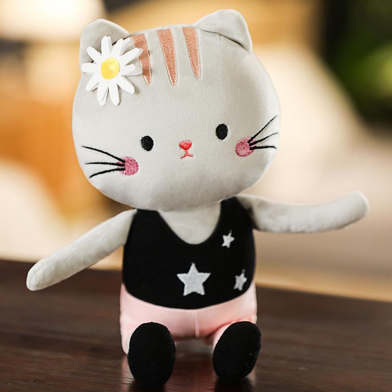 Lovely Cute Stuffed Soft Cat Plush Pillow Kawaii Yoga Cat Soft Plush Toys Kids Children Birthday Gift Dropshipping