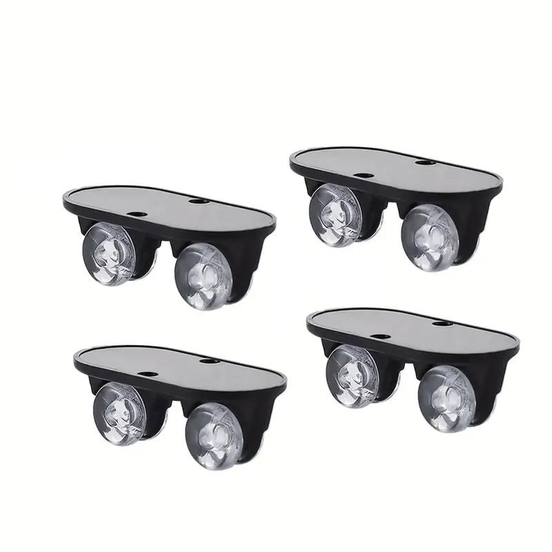 4pcs Adhesive Pulley Storage Box Casters Trash Can Self-Adhesive Furniture Caster Wheel Home Silent No Scratches Box Wheels