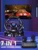 Racing Steering Wheel Dual Clutch Launch Control Racing Simulator Steering Wheel for Switch/xbox One/360/PS4/PS2/PS3/PC