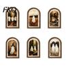 Rustic Ghost Table Centerpiece Arched Wall Decor, Cute Halloween Sign, Farmhouse Small Decorative Ornament Shelf Art for Mantel Living