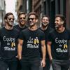Beers for The Groom Squad T-shirt French Evg Team Future Groom Best Man Tshirt Boyfriend Bachelor Party Tees Wedding Clothing