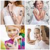 New Cartoon Black and White Totem Series Tattoo Stickers Waterproof Party Gift Fun Face Hand Stickers