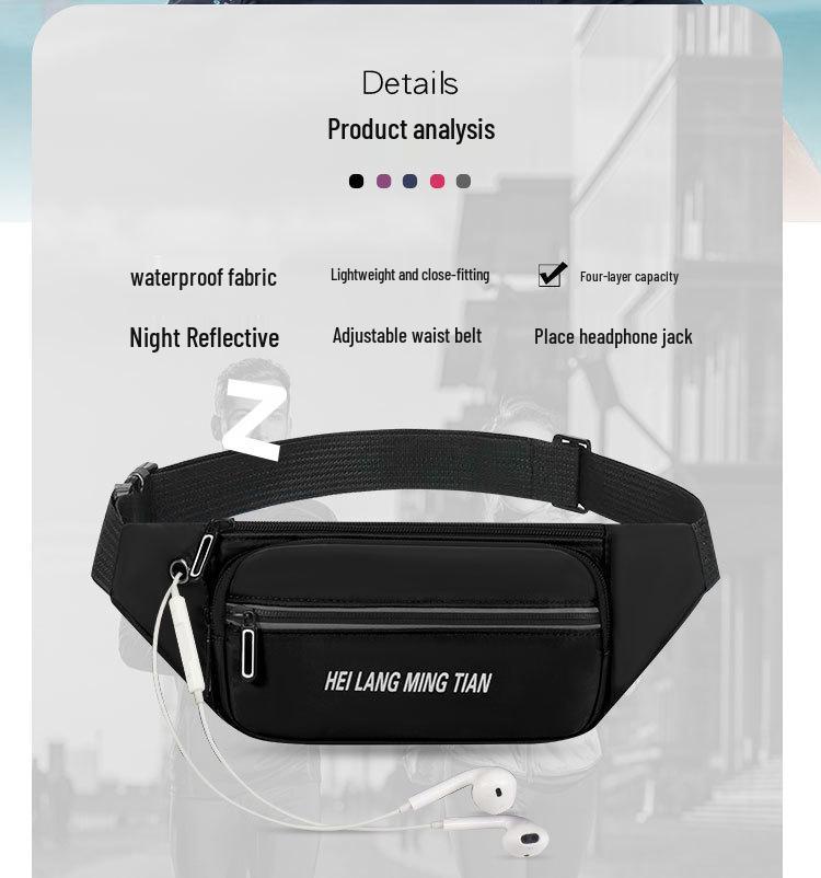 Multifunktionale wasserdichte Hüfttasche für Laufen und Outdoor-Sport