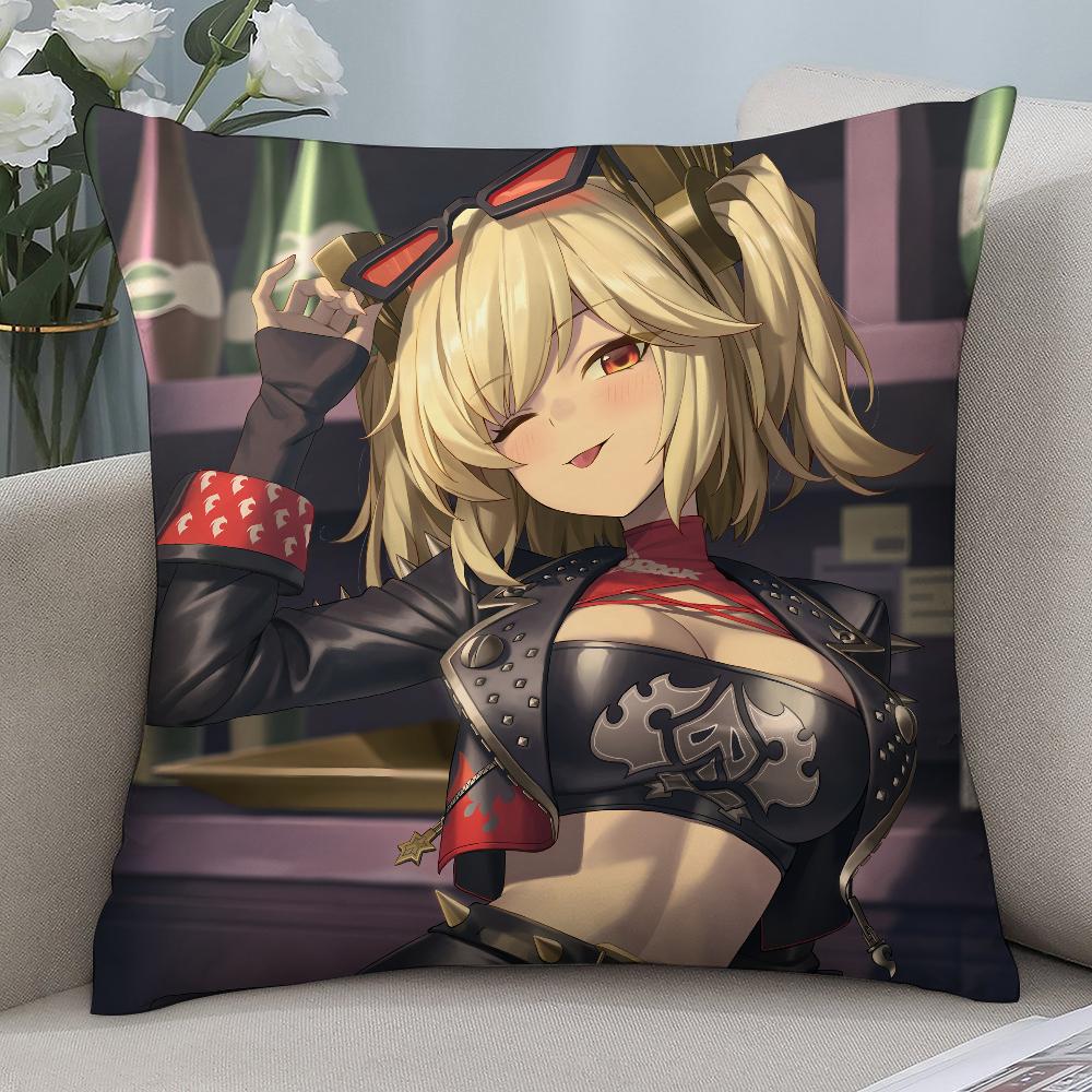 

Burnice Zenless Zone Zero Наволочка Короткий плюш Наволочки Диван Декоративный Подарок Дом Двусторонняя печать Наволочка 16x16Inch