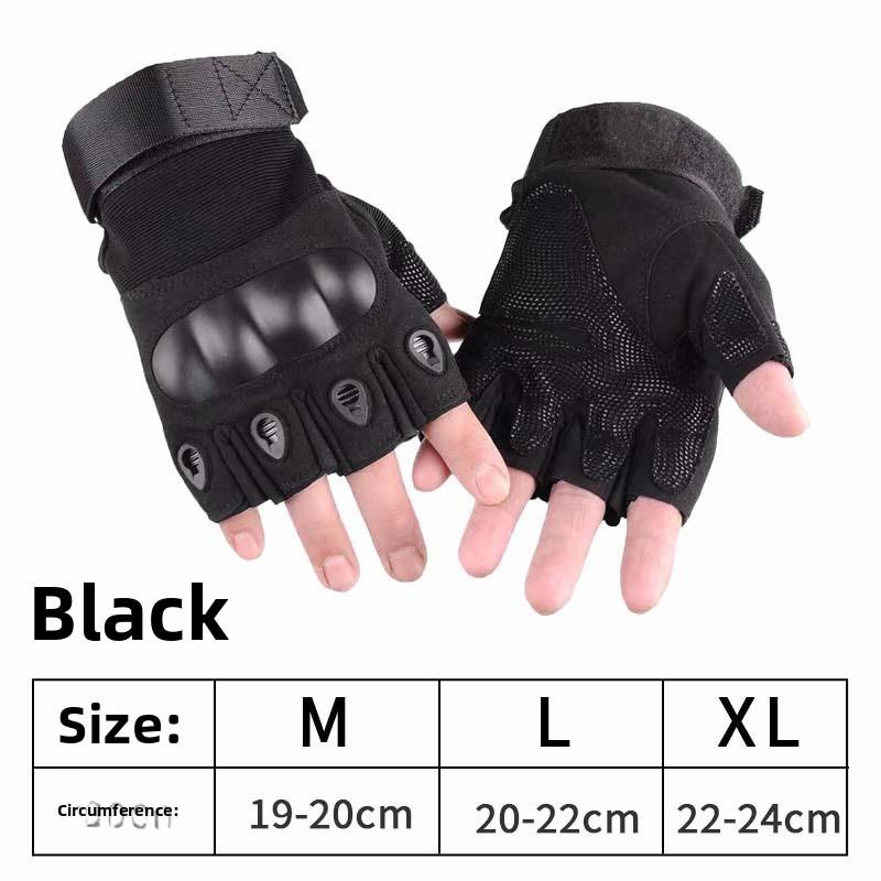 

Gloves Men and Women Outdoor Half Finger Protection Sports Training Outdoor Military Fans Special Forces Riding Gloves Men High Quality XL