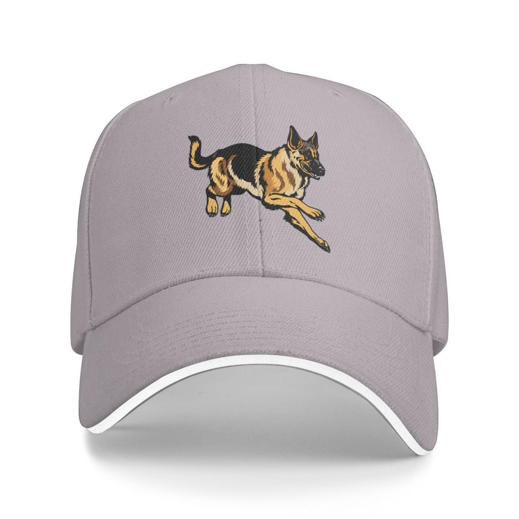 GerUnisex Shepherd Trucker Hat Adult Sport Hat Sun Caps Golf Hats Adjustable Polyester Baseball Caps Summer Outdoor Sandwich