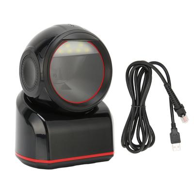 Scanner coduri de bare USB 2D 1D Senzor omnidirecțional LED roșu 617nm Cititor de etichete de birou pentru telefon