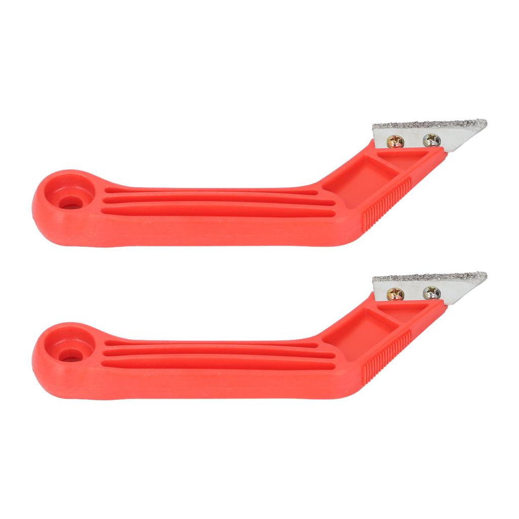 2 Pcs Set Grout Removal Tool Ergonomic Angled Grout Saw with 10 Blades for Tile Cleaning